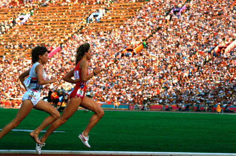 Zola Budd y Mary Jecker