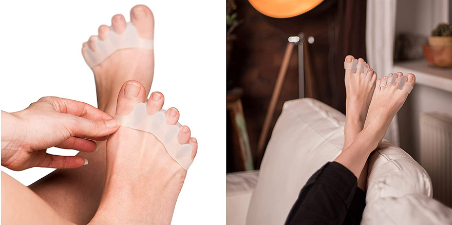 Separadores dedos de los pies